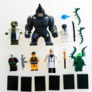 Lot of 7 Lego Compatible Marvel Super Heroes Spider-Man Villians Minifigure